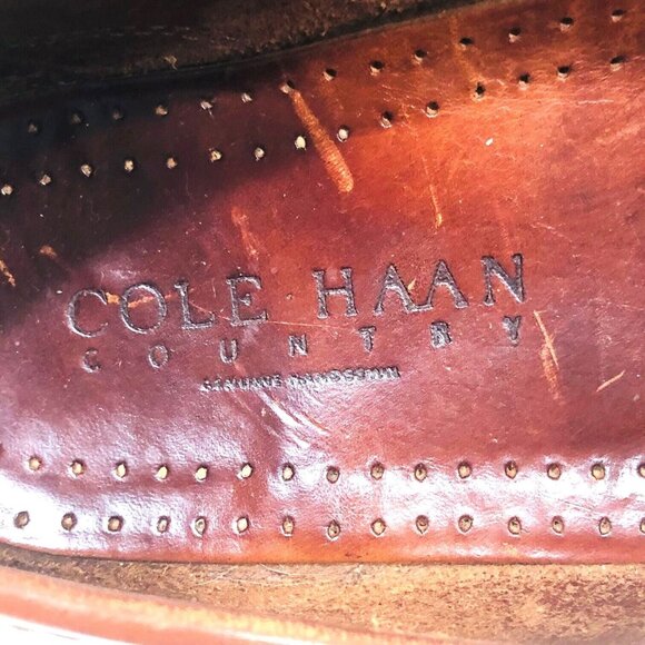 Cole Haan Country Pinch Penny Loafer Shoes Men's 8M Cognac Slip-On Dad Grandpa - Picture 9 of 9